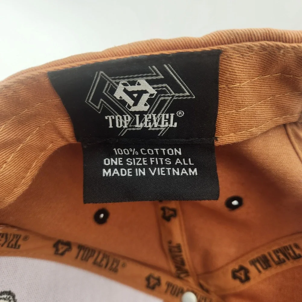 Top Level Mexico Snapback Hat Tan Black‎ Flat Brim Eagle Graphic One Size Mens